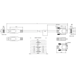 lenght 8m for usb cameras - vision system. Interface type USB 3.0